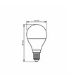 E14 7W LED kronepære - G45, 700lm, 3000K, erstatter 50W