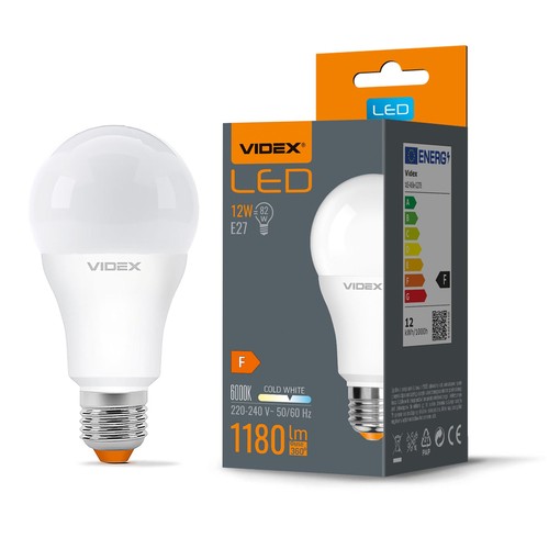 A60 LED pære 12W E27 - Kold hvid