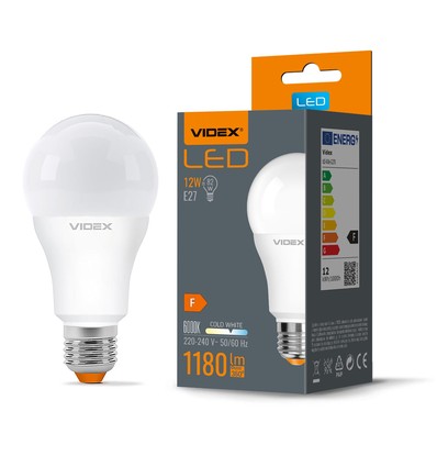A60 LED-pære 12W E27 - kold hvid, 230V, 1180 lm