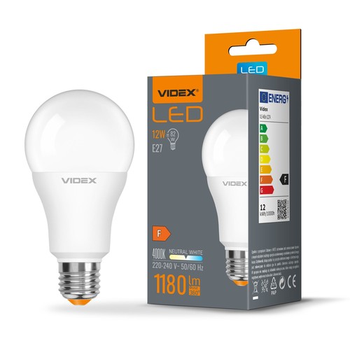LED pære 12W E27 - A60, Neutral hvid