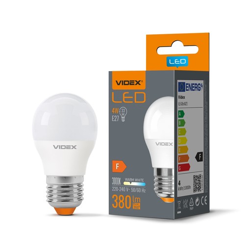 LED pære G45 4W E27 - Varm hvid