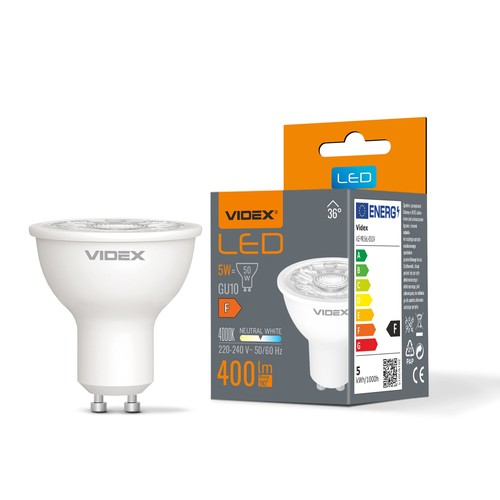 LED GU10 5W - 36°, Neutral Hvid.