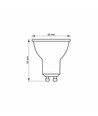 GU10 5W LED pære - 420lm, MR16, 3000K, 120°, flicker free