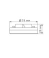 Led-pære 12W GX53 - varm hvid, 230V, 1170lm, 12W forbrug
