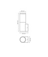 Arkitektonisk LED-armatur - spænding: 230V, forbrug: max 30