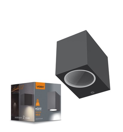 GU10 væglampe til facadebelysning - IP54 udendørs, aluminium, uden lyskilde