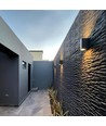 Aron armatur GU10 - facade dobbeltbelyst, 2xGU10, grå, 230V