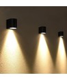 Pelle facadebelysning 3W - sort, 230V, lysstyrke 270, forbrug 3