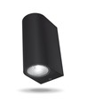 6W LED væglampe til facade - IP54, 2700K, sort, 15cm bred, inkl. lyskilde