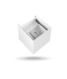 Eric armatur 6W - facade dobbelt-sidet, hvid, 230V, lysstyrke 580, forbrug 6