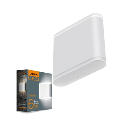 Evan armatur 6W - facade dobbeltsidet, hvid, 230V, lysstyrke 660, forbrug 6