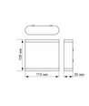 Evan armatur 6W - facade dobbeltsidet, hvid, 230V, lysstyrke 660, forbrug 6