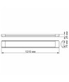 Led-armatur 36W - neutral hvid, 230V, lysstyrke 4500, forbrug 36
