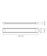 120cm 50W LED armatur - 125lm/W, 6250lm, IP20, IK08, 4000K