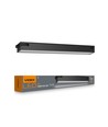 60 cm LED sammenkoblingsbar lineær lys 24W - 5000K, sort, 230V, lysstyrke 2400, forbrug 24