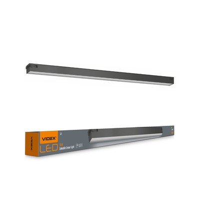 120 cm kædebar linjelys 50W - led, 5000K, sort, 230V, 5000lm