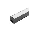 120 cm kædebar linjelys 50W - led, 5000K, sort, 230V, 5000lm