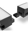 120 cm kædebar linjelys 50W - led, 5000K, sort, 230V, 5000lm