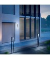 15W LED bulkhead væg/loftlampe - IP65, 1200lm, 5000K, grå, IK07, oval