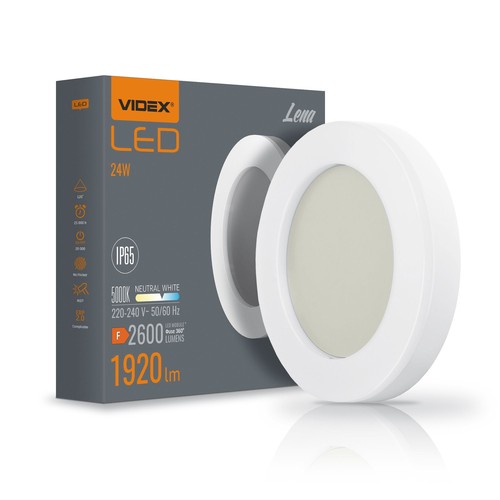 Lena væglampe 24W - neutral hvid, 230V, 2600lm