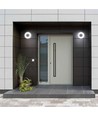 24W LED loftlampe Bulkhead - IP65 vandtæt, 5000K, 120°, hvid kant