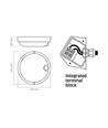 11W LED loftlampe med sensor - IP54, IK07, 120°, 5000K, Bulkhead