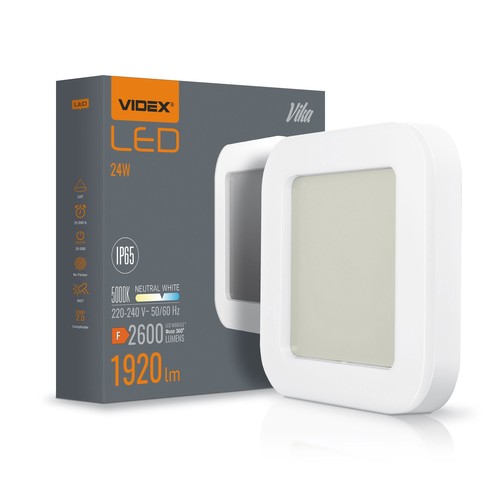 Vika væglampe 24W - LED, neutral hvid, spænding: 230V, lysstyrke: 2600, forbrug: 24
