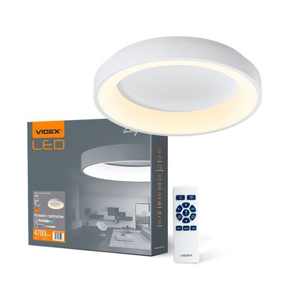 72W LED loftslampe med fjernbetjening - 45x45cm, dæmpbar, justerbar CCT, inkl. fjernbetjening og timer