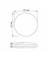 Mila loftlampe 24W - neutral hvid, 230V, lysstyrke 2500lm, forbrug 24W