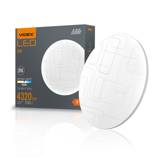Mila loftlampe 48W - neutral hvid, 230V, 5160lm, forbrug 48W