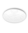 48W Mila LED loftslampe - 4320lm, IP44, 4000K, 48x48cm, hvid kant