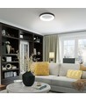 Edge pendelarmatur 72W - LED, dæmpbar, med fjernbetjening, RGB, sort, spænding: 230V, lysstyrke: 7500, forbrug: 72