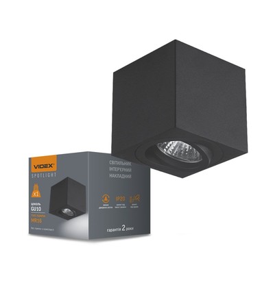 Otto loftspotlysarmatur GU10 - sort, 230V, max 30W