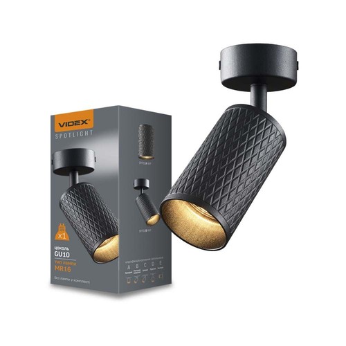 Grant spot GU10 - væg- og loft, sort, 230V, max 30W