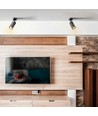 GU10 Væg/loftmonteret spot, sort - Prism, aluminium, IP20 indendørs, uden lyskilde