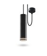 GU10 pendel skinnespot - Sort, Ø5,5 cm, maks. 30W, IP20 indendørs, uden lyskilde