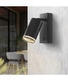 Kent spotlampe GU10 - væggemonteret, sort, 230V, max 30W