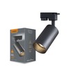 Lonzo armatur GU10 - spotskinne, sort, 230V, max 30W