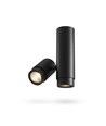 Ariza loftspotlampe GU10 - 2x, sort, 230V, max 2x30W