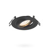 GU10 indbygningsspot, kvadratisk - Sort, aluminium, IP20, Hul: Ø7,5 cm, Mål: 92 x 92 mm, uden lyskilde