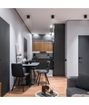 GU10 loftspot med drejbart hoved - Sort, mat finish, IP20 indendørs, uden lyskilde