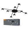 Loftspotlampe GX53 - max 8x30, 230V