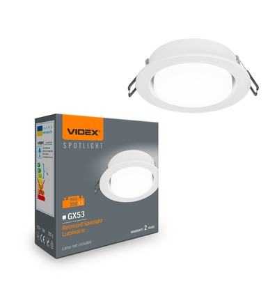 Indbygningsspot GX53 - spænding: 230V, forbrug: max 30