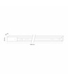 1M skinne - 1-fas, sort