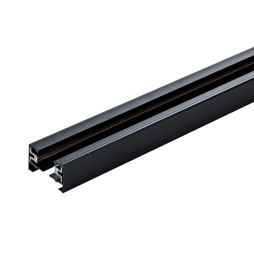 2m skinner til skinnespot - 1-faset, sort, 1F2W