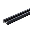 2000mm 1-fas skinne - sort