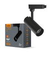 10W 1-fase skinnespot - 36 grader, 4000K, Sort, IP20, RA80