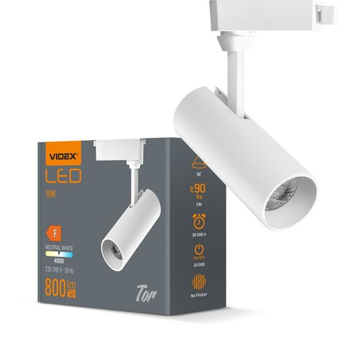 Tor spotlight 10W - hvid, 230V, 800lm, forbrug 10W