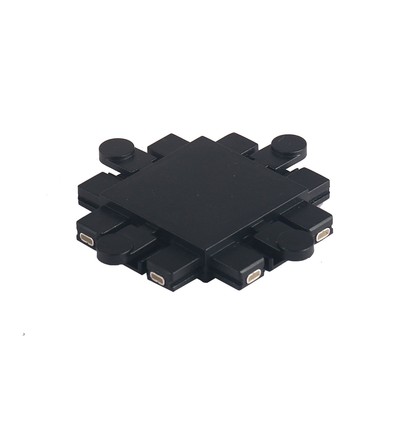 X-samler til magnetisk skinnesystem, 48V - Sort, IP24, VL-TRMS-FC05B