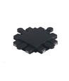 X-samler til magnetisk skinnesystem, 48V - Sort, IP24, VL-TRMS-FC05B